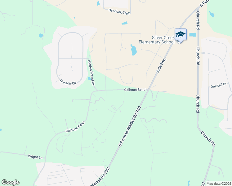 map of restaurants, bars, coffee shops, grocery stores, and more near 301 Calhoun Bend in Azle