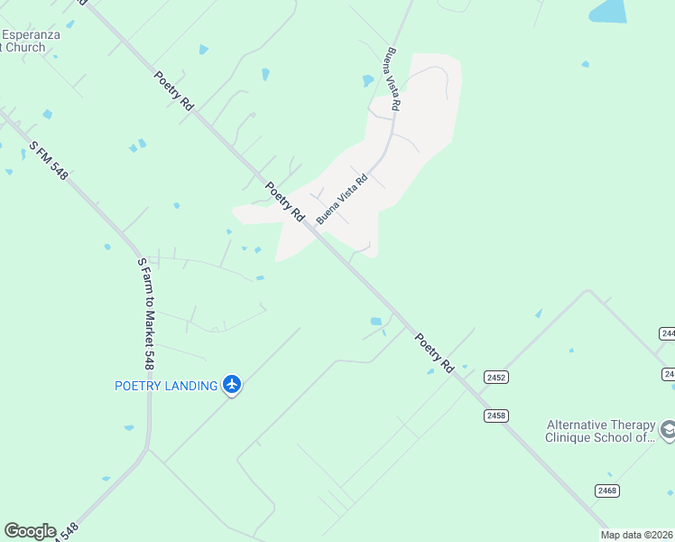 map of restaurants, bars, coffee shops, grocery stores, and more near 1764 Poetry Road in Royse City