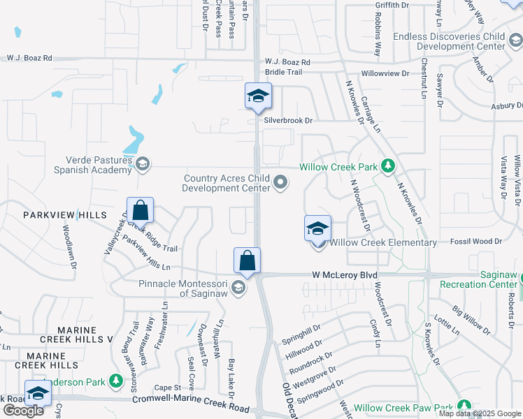 map of restaurants, bars, coffee shops, grocery stores, and more near 210 Old Decatur Road in Fort Worth