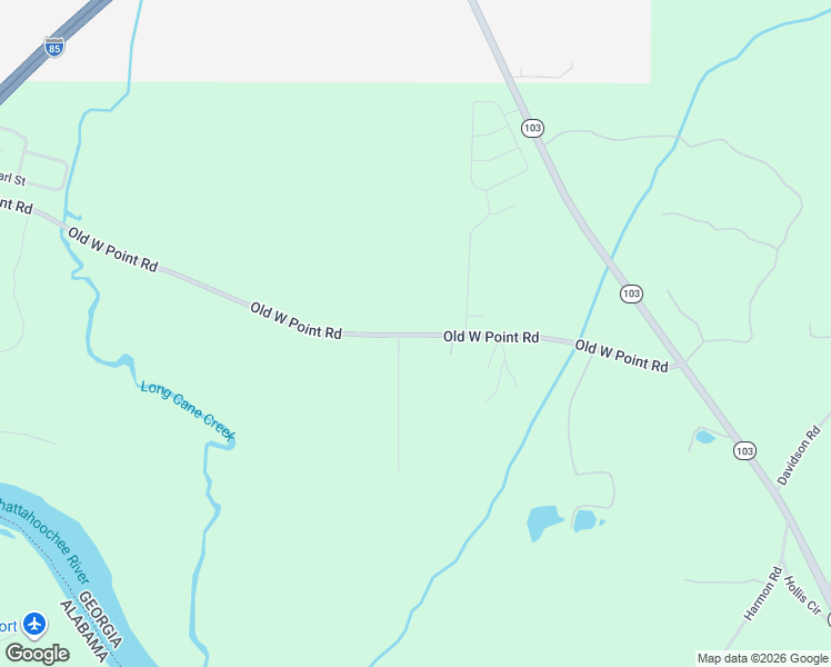 map of restaurants, bars, coffee shops, grocery stores, and more near 2605 Old West Point Road in West Point