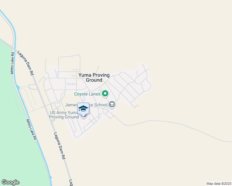 map of restaurants, bars, coffee shops, grocery stores, and more near 1120 Cutter Avenue in Yuma