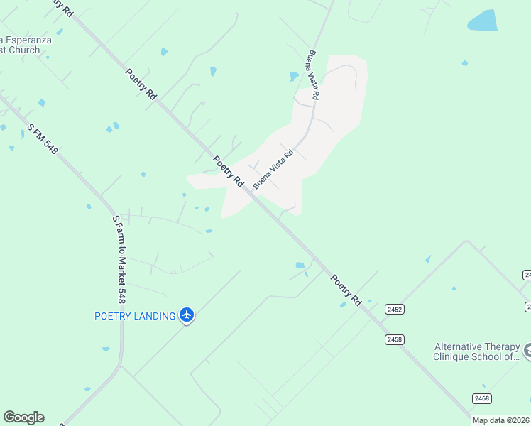 map of restaurants, bars, coffee shops, grocery stores, and more near 1764 Poetry Road in Royse City