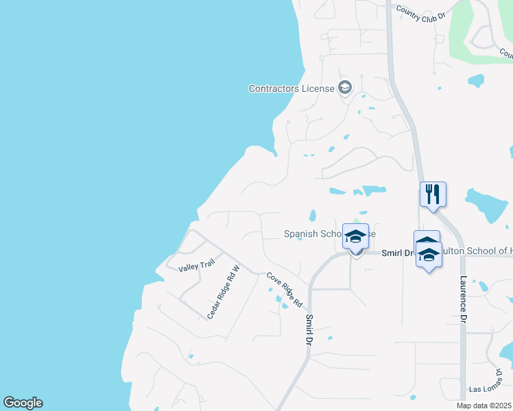 map of restaurants, bars, coffee shops, grocery stores, and more near 500 Mariah Bay Drive in Heath