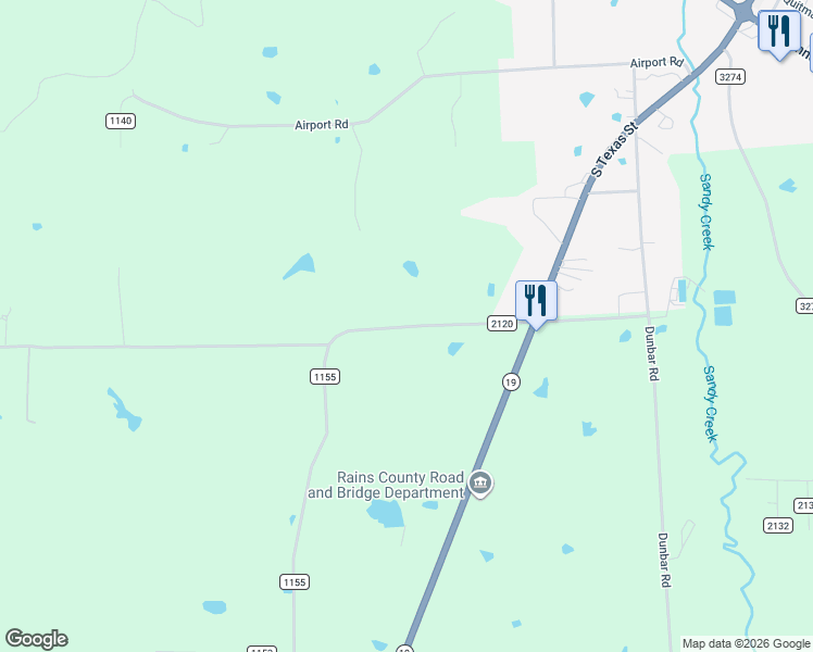 map of restaurants, bars, coffee shops, grocery stores, and more near 69 Highway in Emory