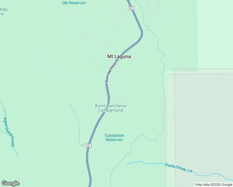 map of restaurants, bars, coffee shops, grocery stores, and more near 33920 Mount Laguna Drive in Mount Laguna