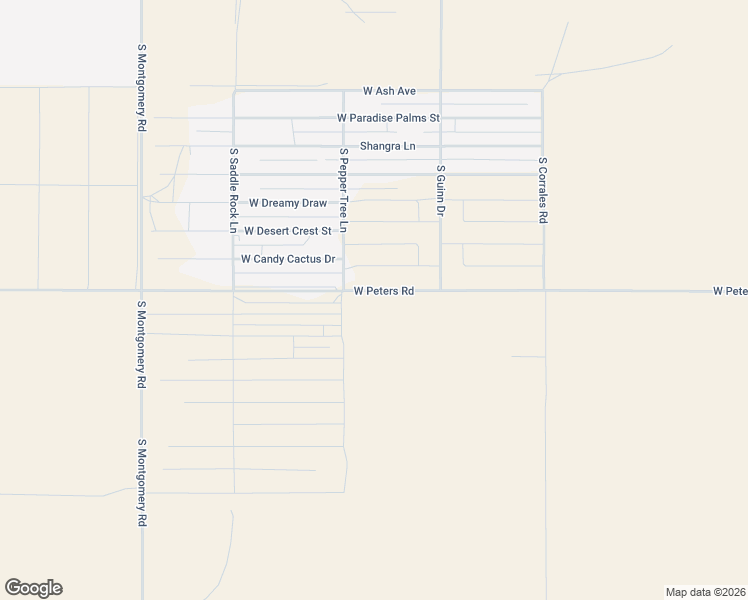 map of restaurants, bars, coffee shops, grocery stores, and more near 26357 West Peters Road in Casa Grande