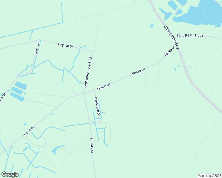 map of restaurants, bars, coffee shops, grocery stores, and more near 689 Rodeo Drive in Walterboro