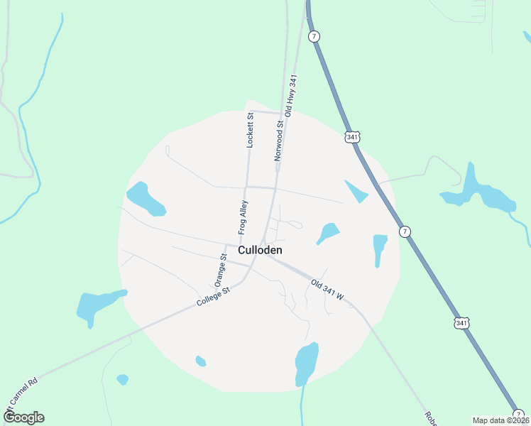 map of restaurants, bars, coffee shops, grocery stores, and more near 377 Main Street in Culloden