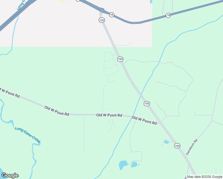 map of restaurants, bars, coffee shops, grocery stores, and more near 2748 Old West Point Road in West Point