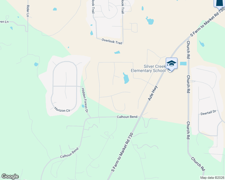 map of restaurants, bars, coffee shops, grocery stores, and more near 472 Calhoun Bend in Azle