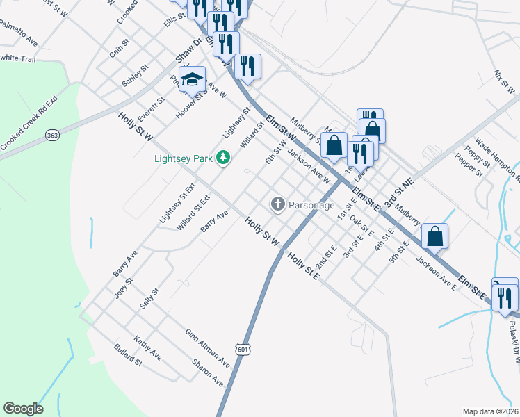 map of restaurants, bars, coffee shops, grocery stores, and more near 900 3rd Street West in Hampton