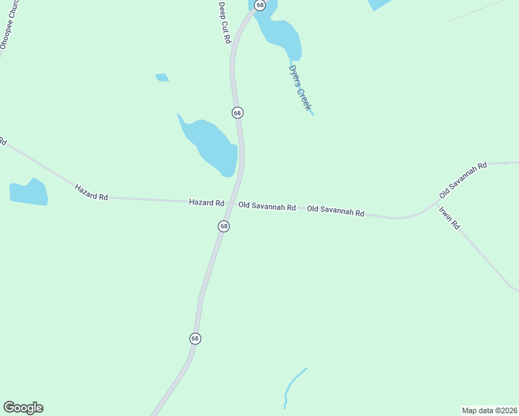 map of restaurants, bars, coffee shops, grocery stores, and more near 100 Old Savannah Road in Tennille