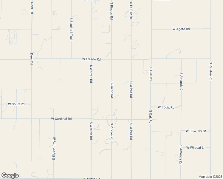 map of restaurants, bars, coffee shops, grocery stores, and more near 1324 South Rincon Road in Maricopa