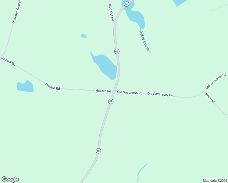 map of restaurants, bars, coffee shops, grocery stores, and more near 100 Old Savannah Road in Tennille