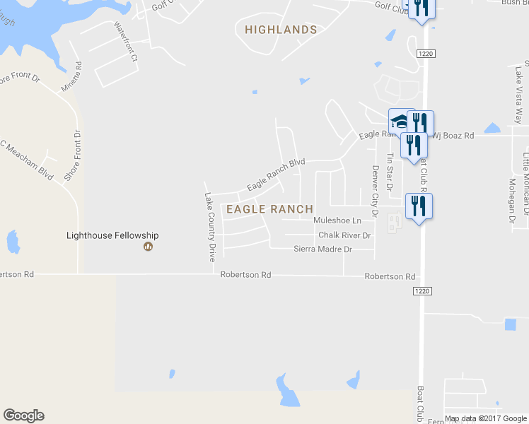 map of restaurants, bars, coffee shops, grocery stores, and more near 6948 Rio Salado Drive in Fort Worth