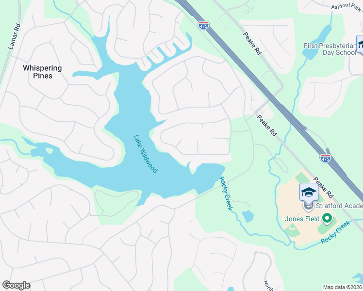 map of restaurants, bars, coffee shops, grocery stores, and more near 933 Steamboat Lane in Macon