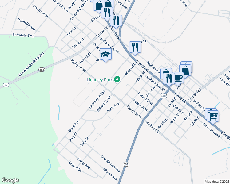 map of restaurants, bars, coffee shops, grocery stores, and more near 421 Willard Street in Hampton