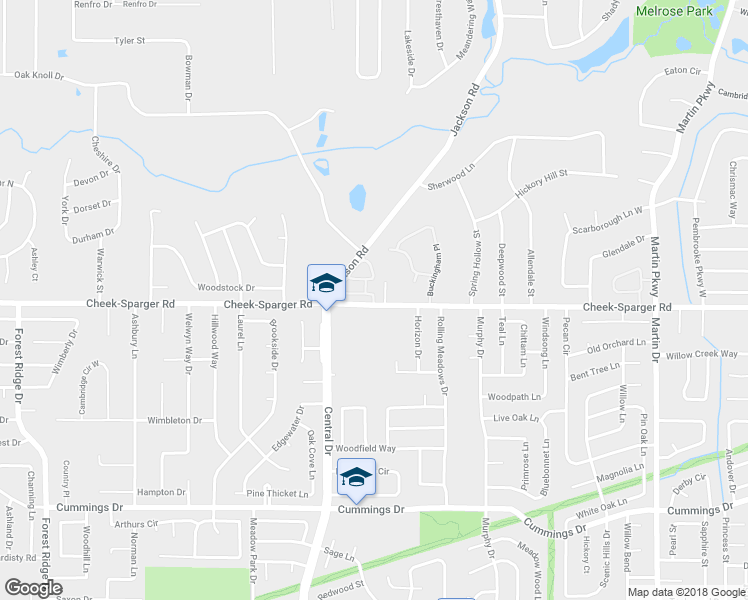 map of restaurants, bars, coffee shops, grocery stores, and more near 3900 Spring Garden Drive in Colleyville