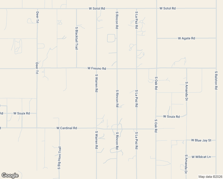 map of restaurants, bars, coffee shops, grocery stores, and more near 1324 South Rincon Road in Maricopa