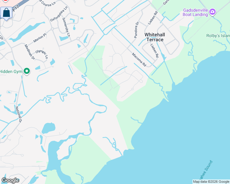 map of restaurants, bars, coffee shops, grocery stores, and more near 1494 Stratton Place in Mount Pleasant