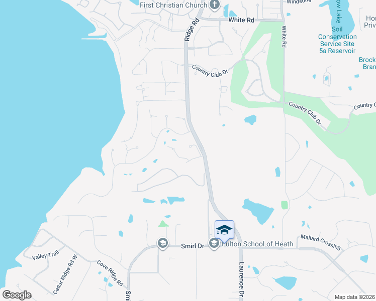 map of restaurants, bars, coffee shops, grocery stores, and more near 1 Bright Meadows Road in Heath
