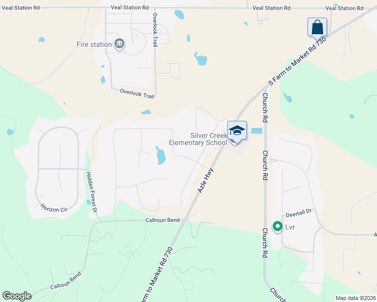 map of restaurants, bars, coffee shops, grocery stores, and more near 9601-10173 Azle Highway in Azle