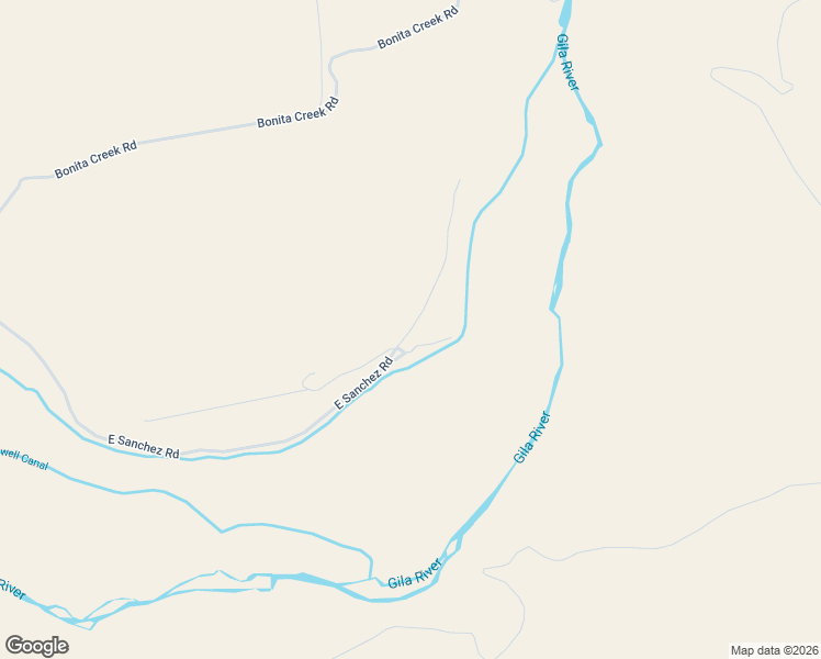 map of restaurants, bars, coffee shops, grocery stores, and more near 11550 East Sanchez Road in Safford