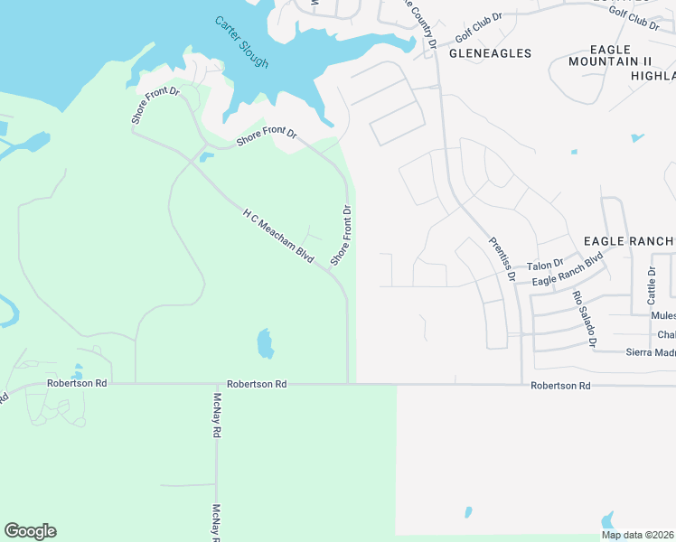 map of restaurants, bars, coffee shops, grocery stores, and more near 3900 Shore Front Drive in Fort Worth