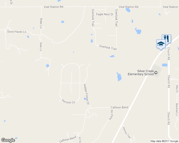 map of restaurants, bars, coffee shops, grocery stores, and more near 112 Woodland Slope Court in Azle