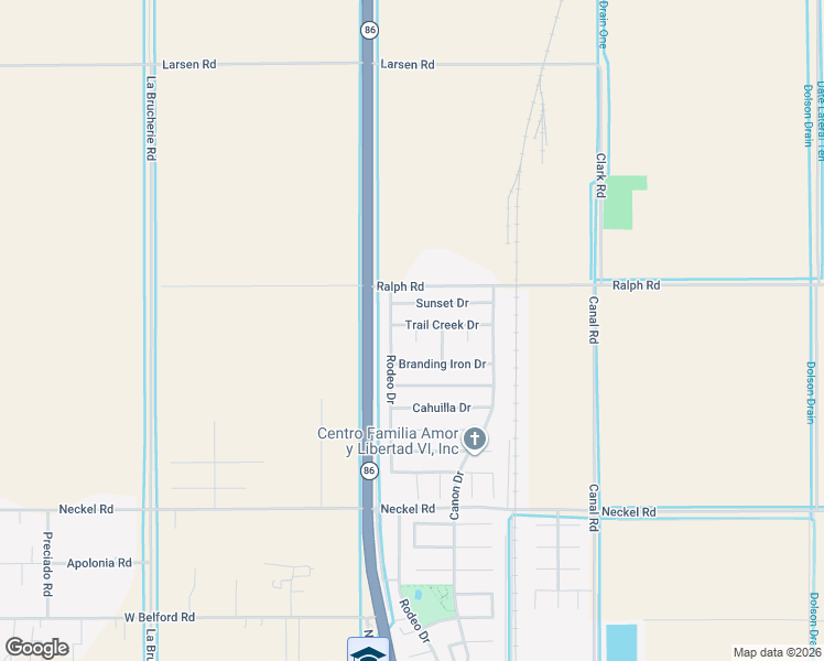 map of restaurants, bars, coffee shops, grocery stores, and more near 180 Trail Creek Drive in Imperial