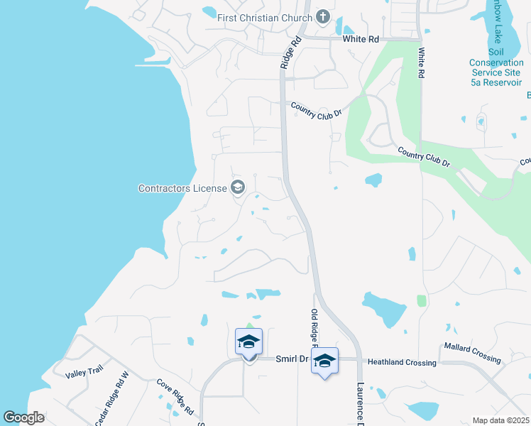 map of restaurants, bars, coffee shops, grocery stores, and more near 105 Shepherds Glen Road in Heath