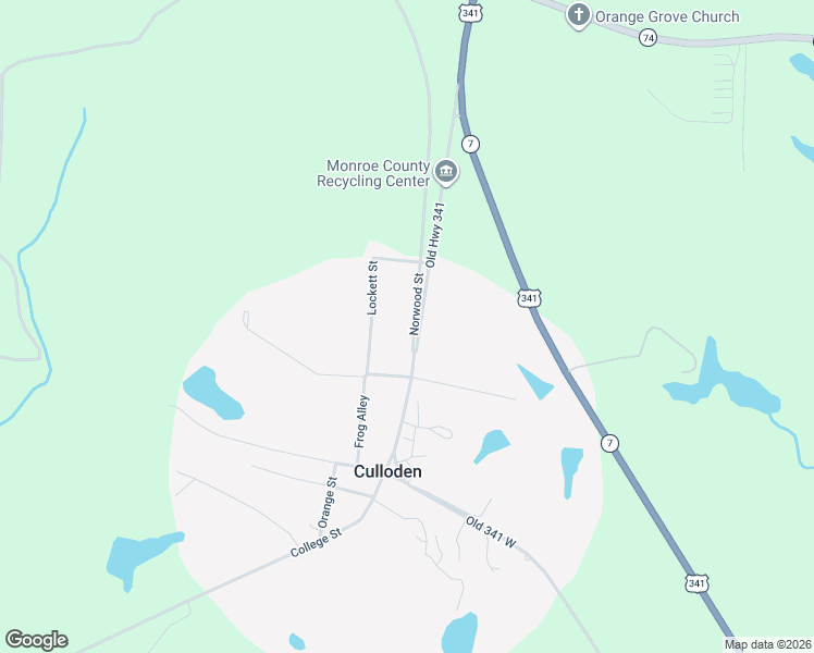 map of restaurants, bars, coffee shops, grocery stores, and more near 497 Norwood Street in Culloden