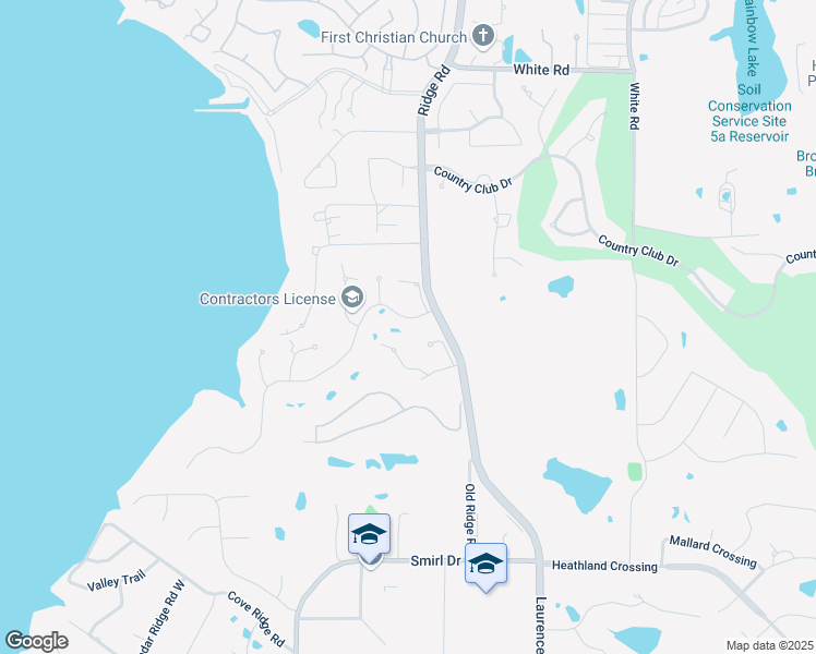 map of restaurants, bars, coffee shops, grocery stores, and more near 105 Shepherds Glen Road in Heath