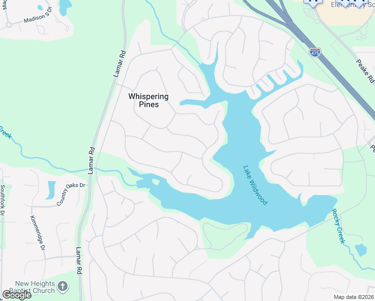map of restaurants, bars, coffee shops, grocery stores, and more near 758 Friar Tuck Lane in Macon