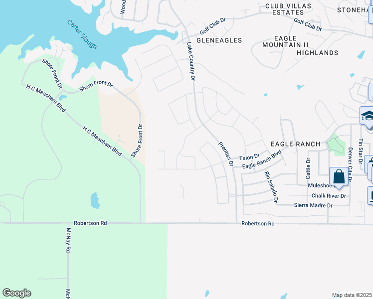 map of restaurants, bars, coffee shops, grocery stores, and more near 6937 Intrepid Drive in Fort Worth