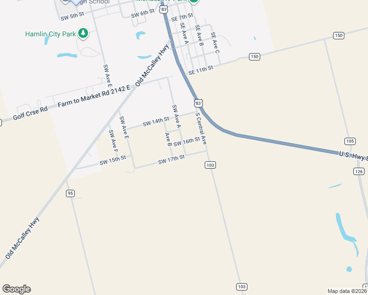 map of restaurants, bars, coffee shops, grocery stores, and more near 8861 County Road 109 in Hamlin