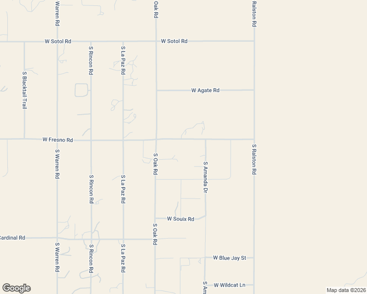map of restaurants, bars, coffee shops, grocery stores, and more near 51741 West Fresno Road in Maricopa