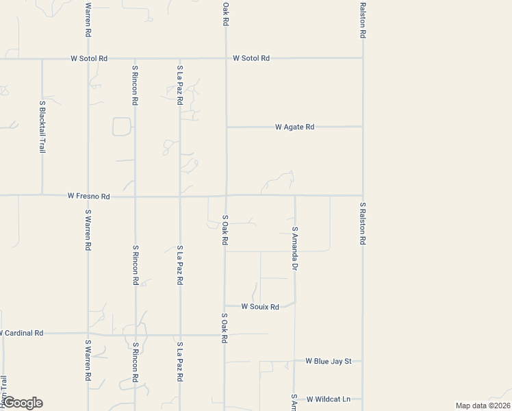 map of restaurants, bars, coffee shops, grocery stores, and more near 51741 West Fresno Road in Maricopa