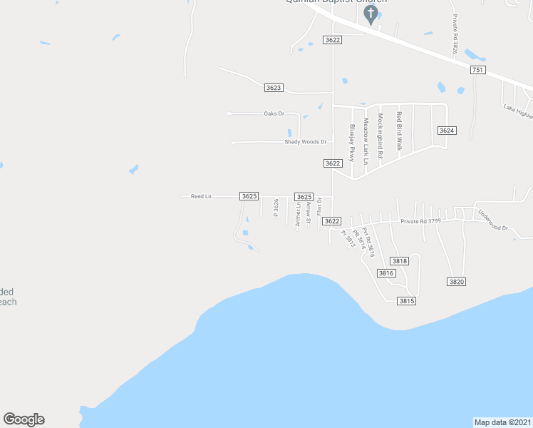 map of restaurants, bars, coffee shops, grocery stores, and more near 9887 Golden Dale in Quinlan