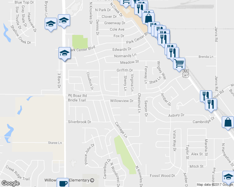 map of restaurants, bars, coffee shops, grocery stores, and more near 501 Leatherman Drive in Saginaw