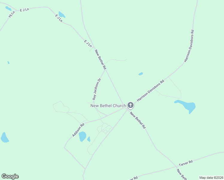 map of restaurants, bars, coffee shops, grocery stores, and more near 1590 New Bethel Road in Davisboro