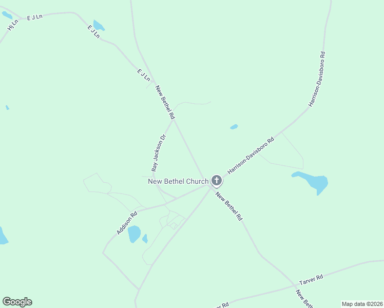 map of restaurants, bars, coffee shops, grocery stores, and more near 1590-1732 New Bethel Road in Davisboro