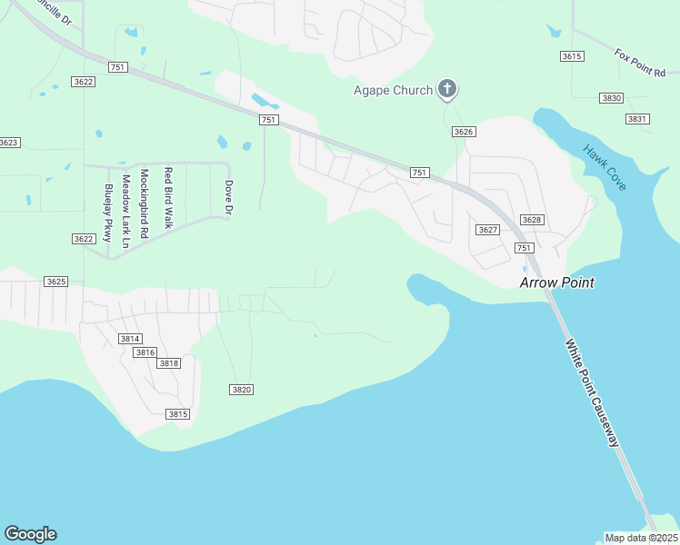 map of restaurants, bars, coffee shops, grocery stores, and more near 2108 Underwood Drive in Quinlan