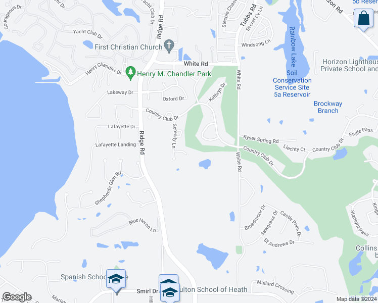 map of restaurants, bars, coffee shops, grocery stores, and more near 213 Dwyer Court in Heath