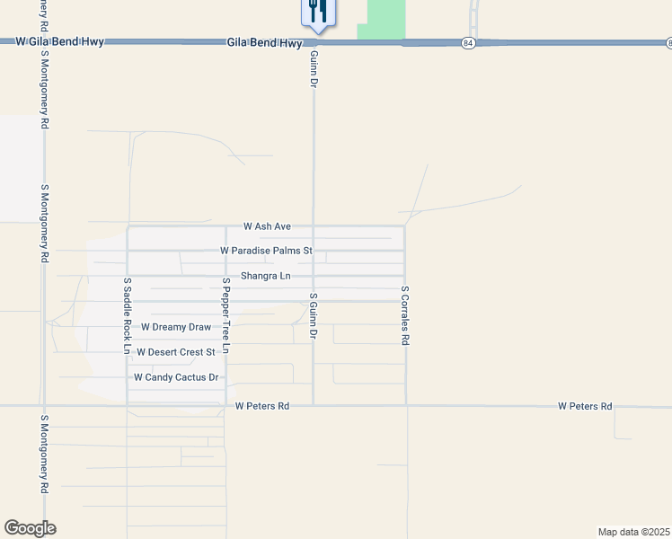 map of restaurants, bars, coffee shops, grocery stores, and more near 25935 West Paradise Palms Street in Casa Grande