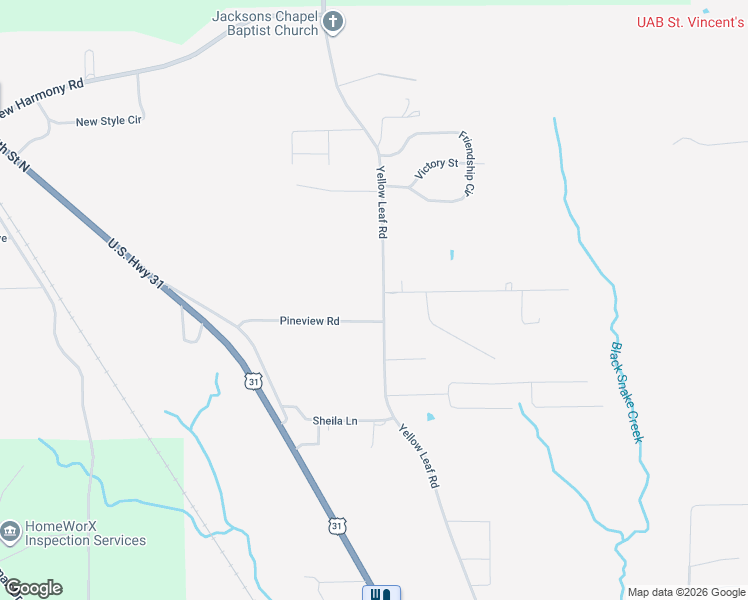 map of restaurants, bars, coffee shops, grocery stores, and more near 2831-2899 Yellow Leaf Road in Clanton