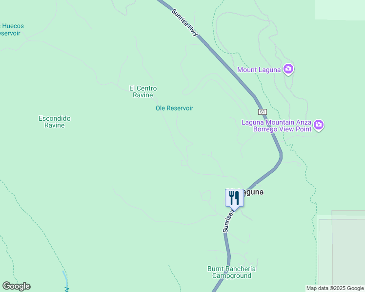 map of restaurants, bars, coffee shops, grocery stores, and more near 516 El Centro Terrace in Mount Laguna