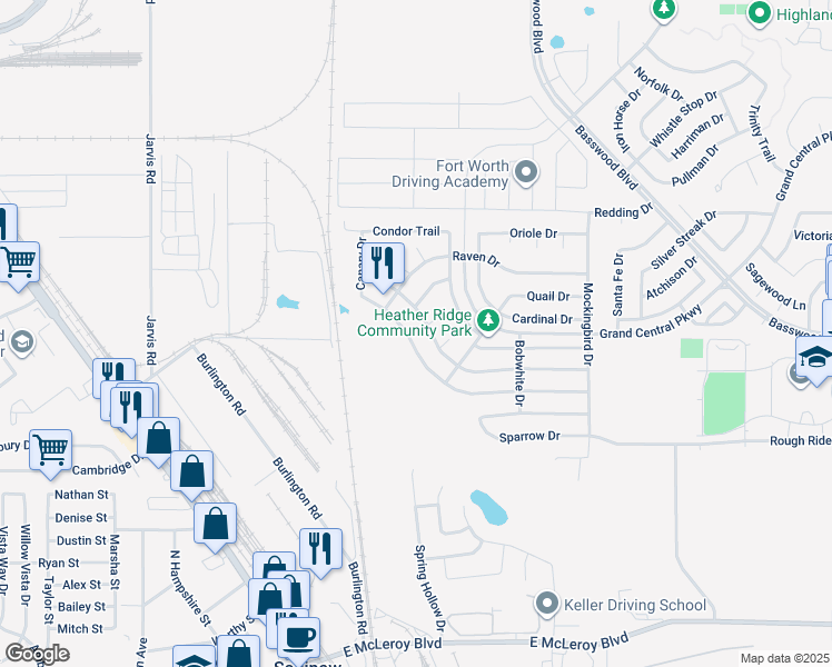 map of restaurants, bars, coffee shops, grocery stores, and more near 749 Eagle Drive in Saginaw