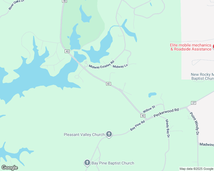 map of restaurants, bars, coffee shops, grocery stores, and more near 1429 Co Road 40 in Jacksons' Gap