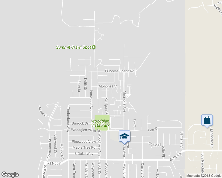 map of restaurants, bars, coffee shops, grocery stores, and more near 10658 King Phillip Court in Santee